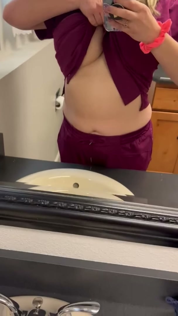 Think my patients will notice I’m not wearing a bra?