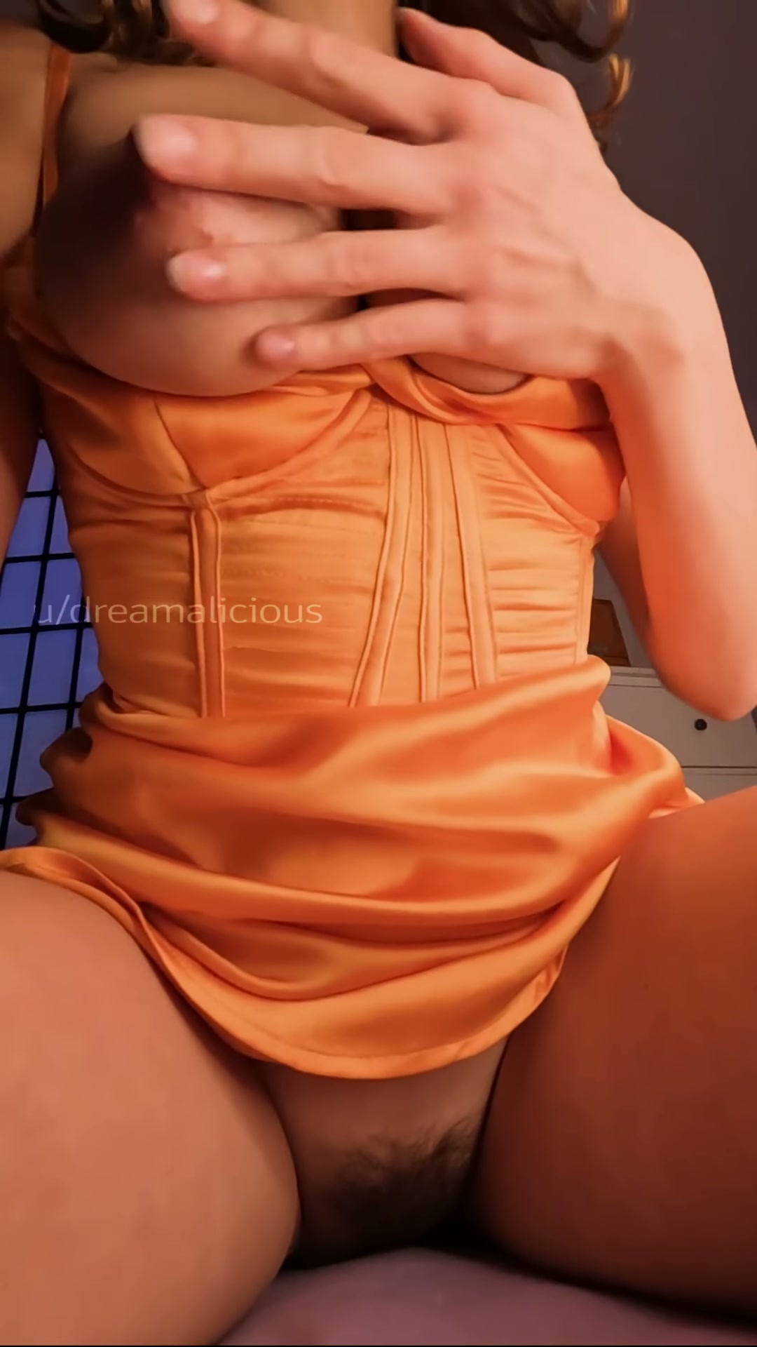 This dress is nice, but what's under it is even nicer