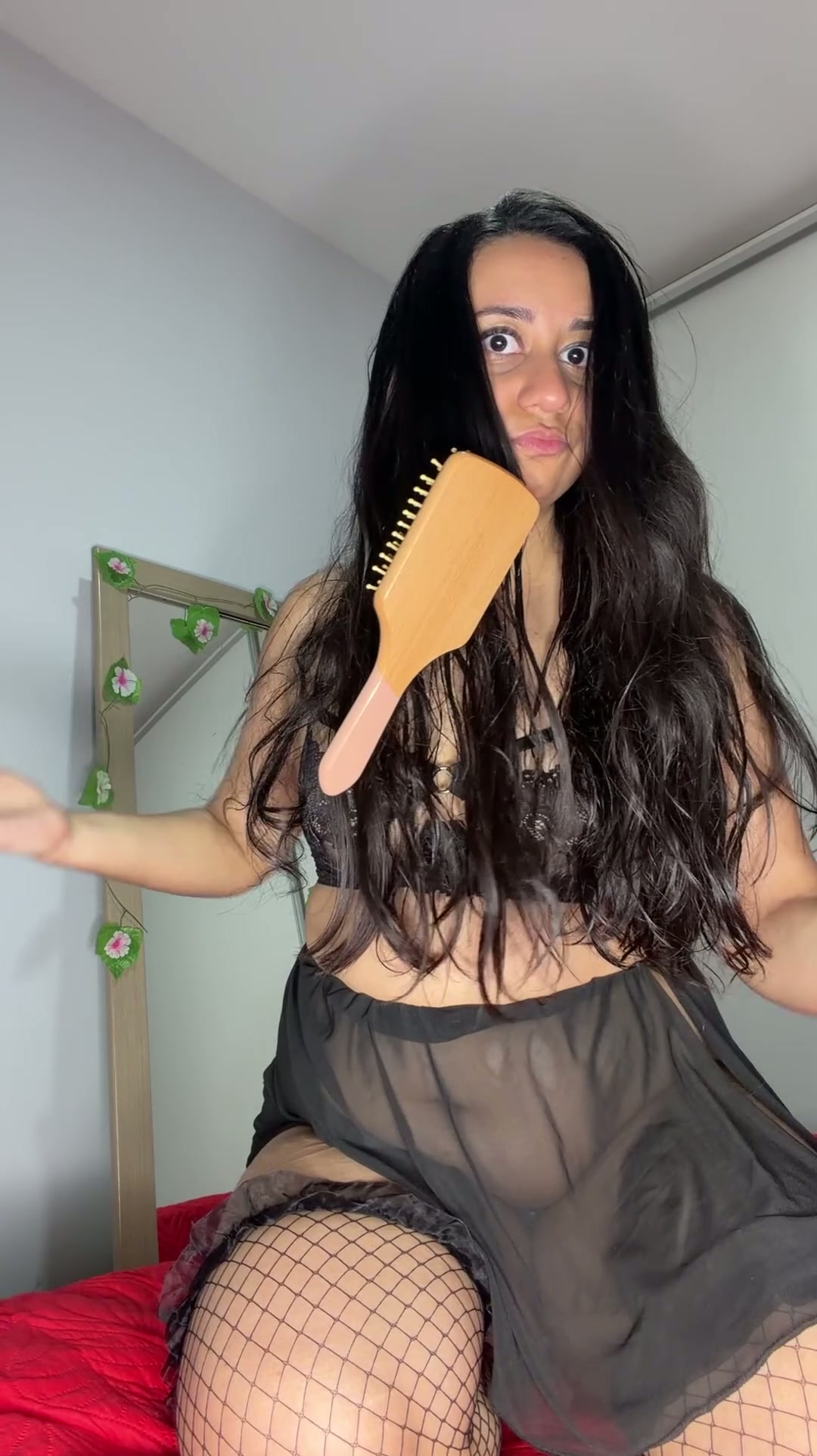 This is how tangled my hair got after a hairjob