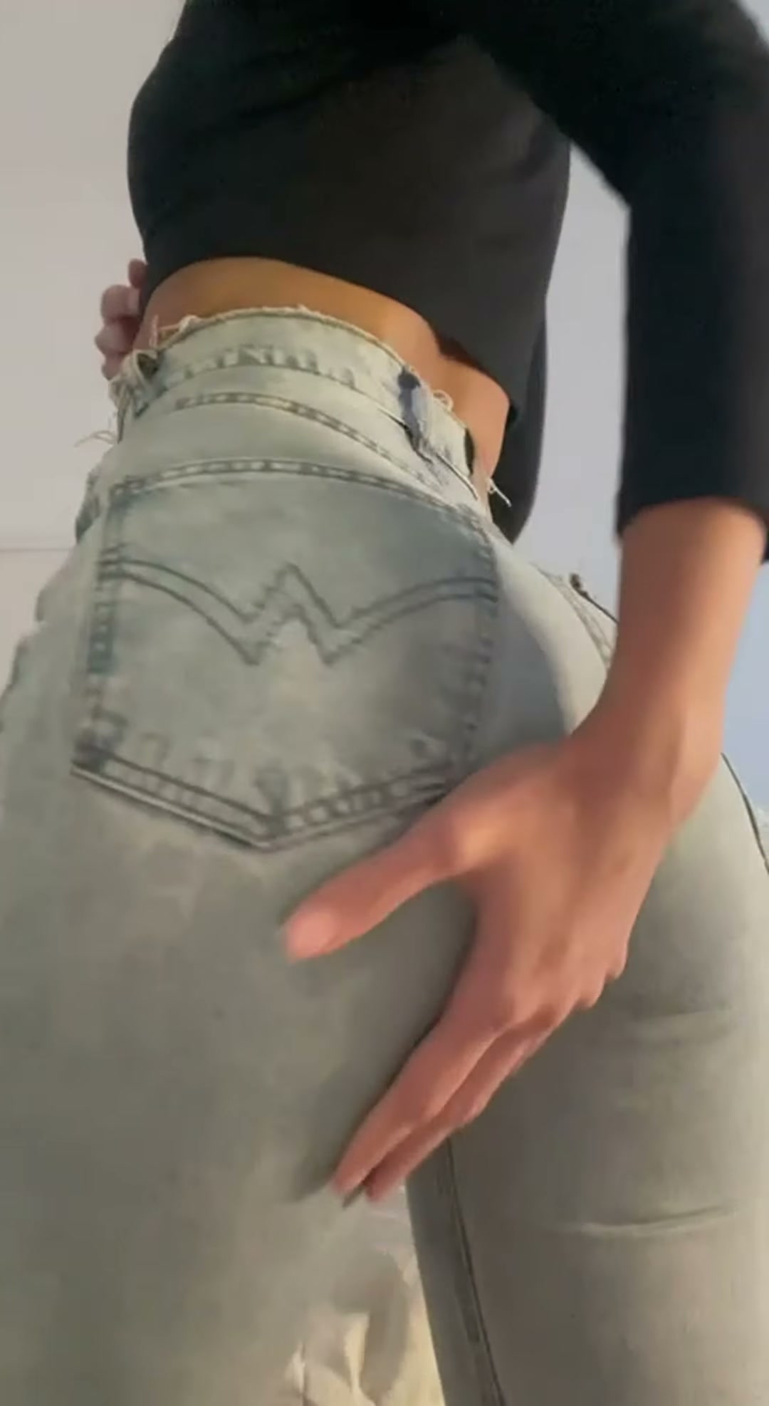I know you like these jeans but you want to see what's underneath