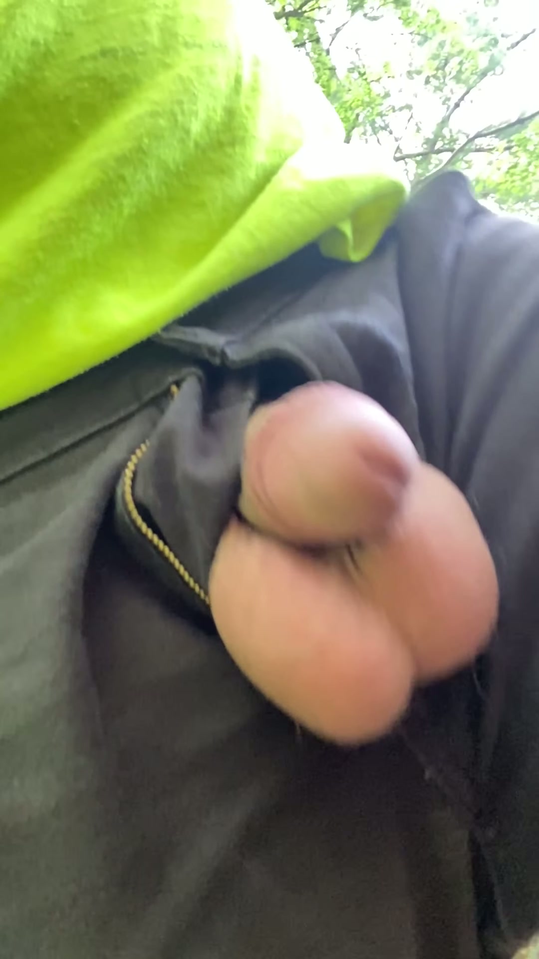 Letting my softie out to breath before I drain him of all his sperm (30)