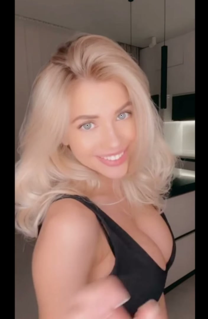 Nata Lee just being sexy in her kitchen