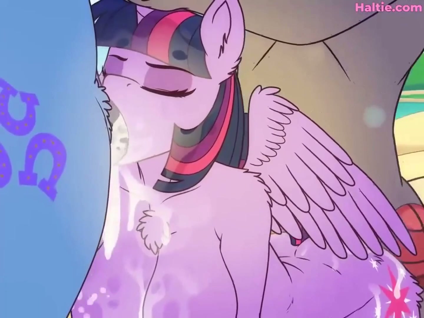 Orgy with Twilight and Starlight at the beach (haltie)
