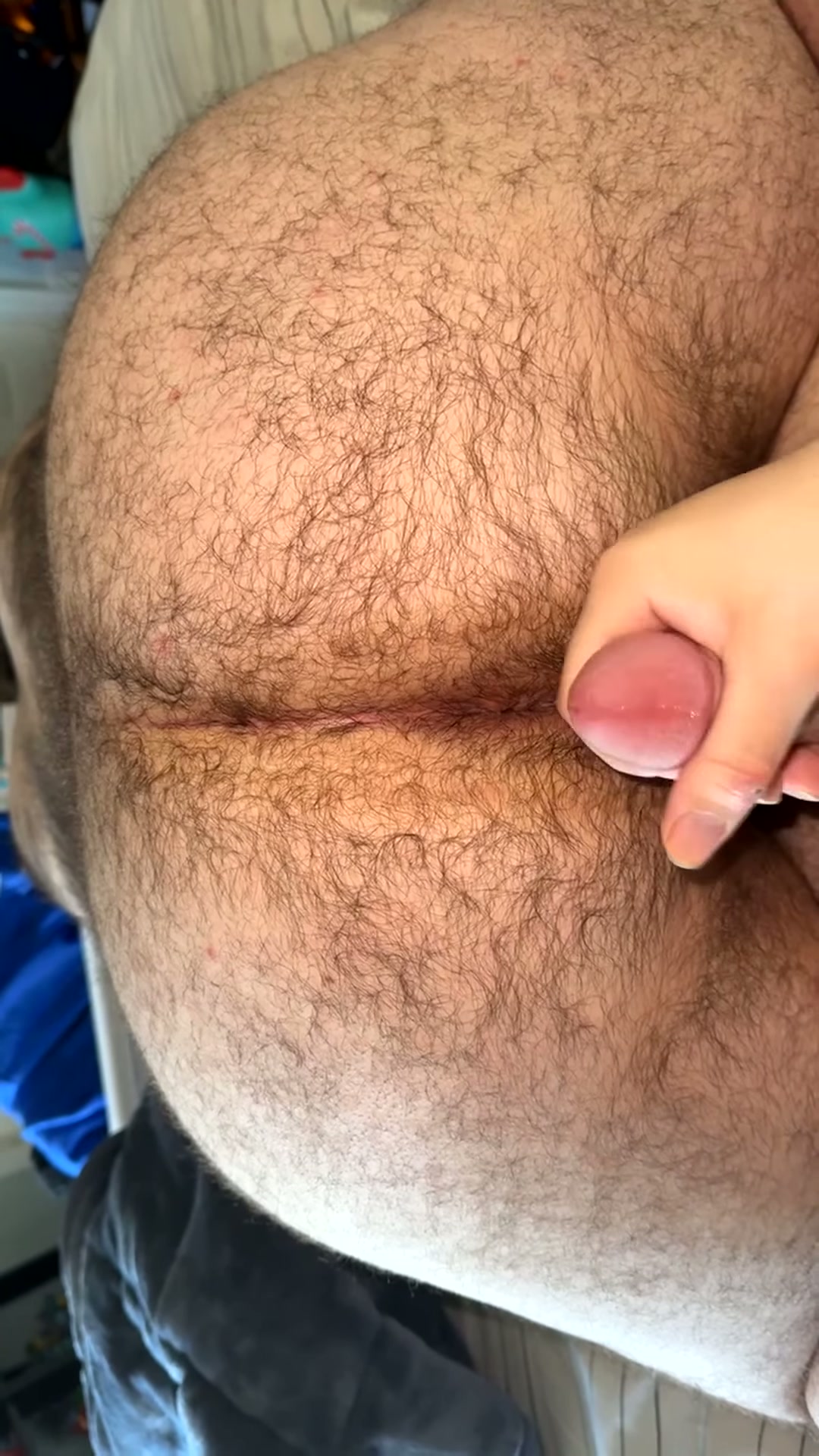 Hubby cock spanked Daddy’s hole, then covered it with his load 🍆🍑💦🤤🥵