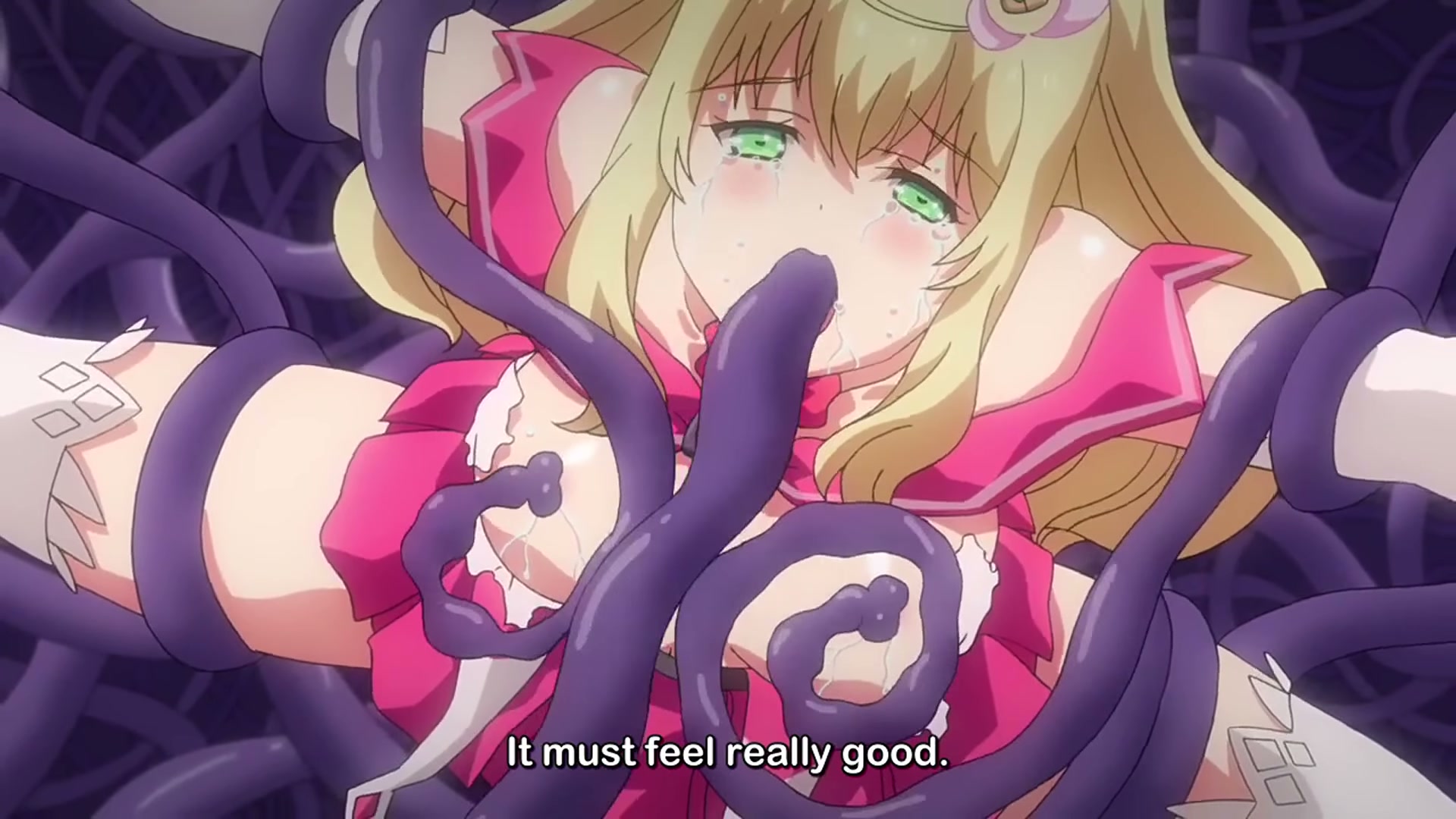 Magical girls and tentacles are the best combo. The girl being penetrated in every hole is so satisfying