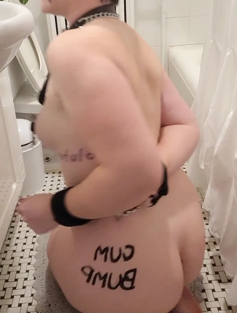 The fun of solo BDSM shoots. I thought I was taking a picture, but my phone was recording (sound on)