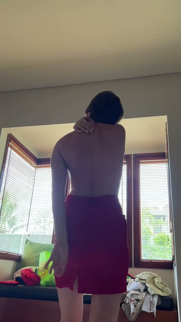 Horny flight attendant now alone in a layover hotel